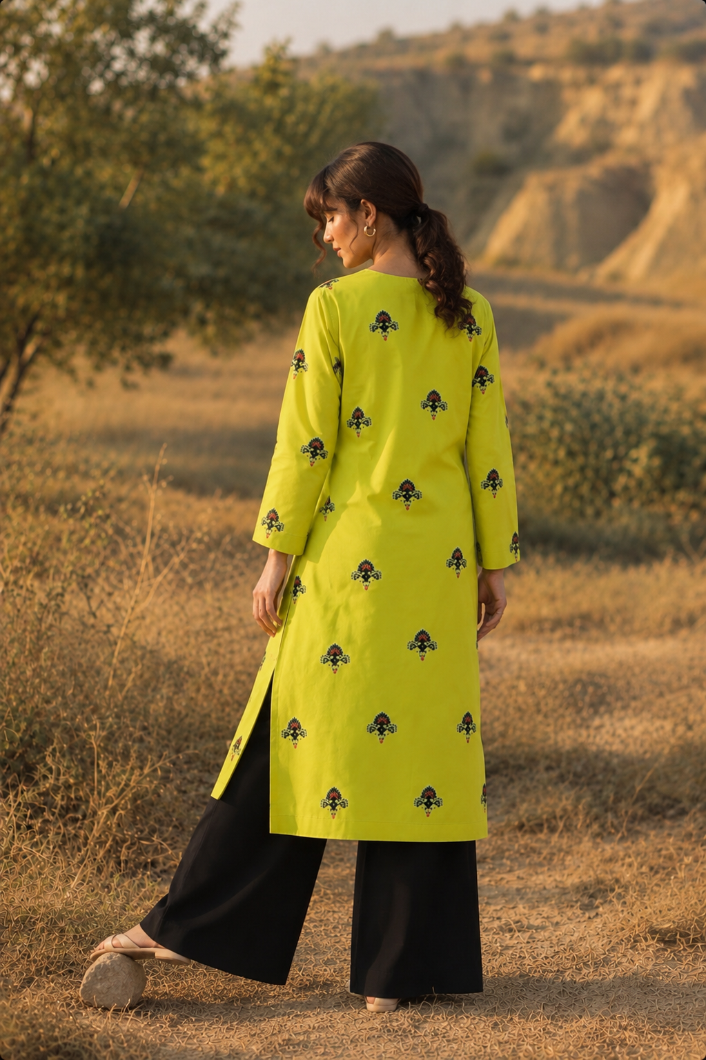 Citrus Charm — Golden Dunes | Long Top
