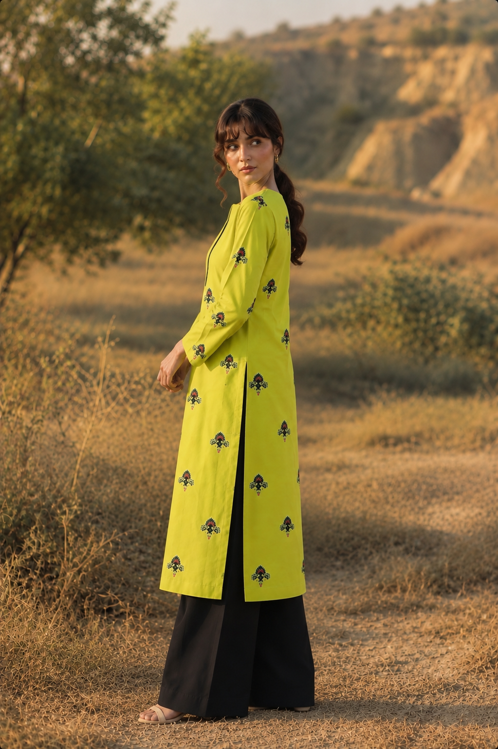 Citrus Charm — Golden Dunes | Long Top